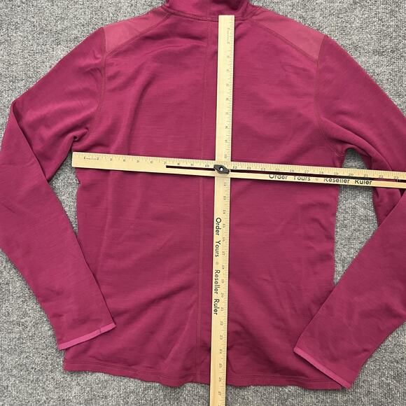 Fjallraven Keb Fleece Jacket Womens Small Pink Hooded Full Zip Outdoor Hiking - Picture 9 of 11